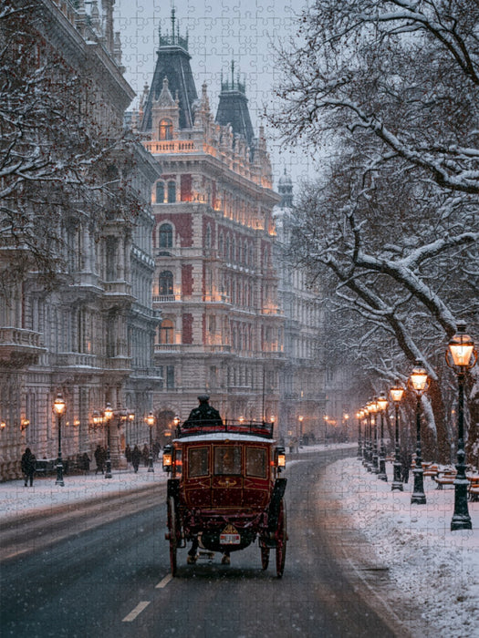Wien, Kaiserlicher Zauber im Schnee - CALVENDO Foto-Puzzle'