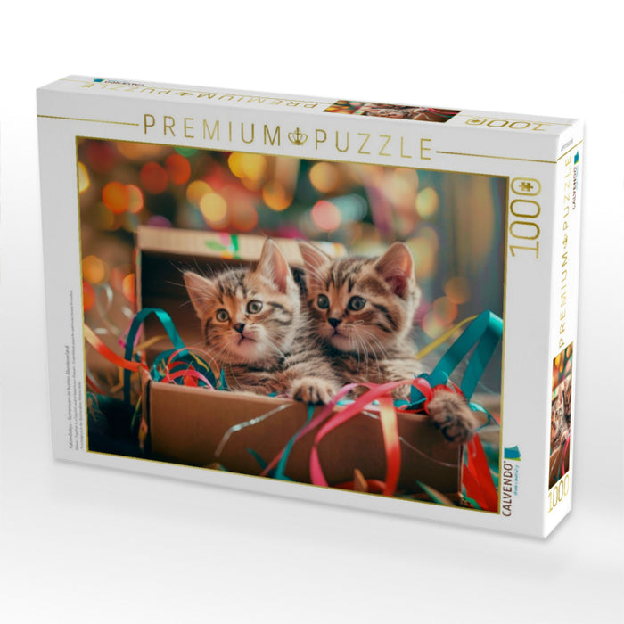 Katzenbabys - Gemeinsam im bunten Abenteuerland - CALVENDO Foto-Puzzle'