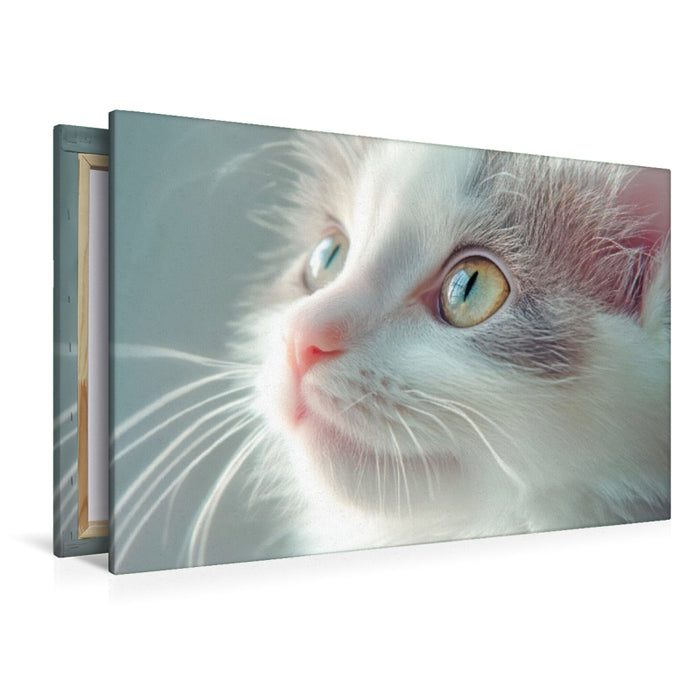 Premium Textil-Leinwand Katzenkinder