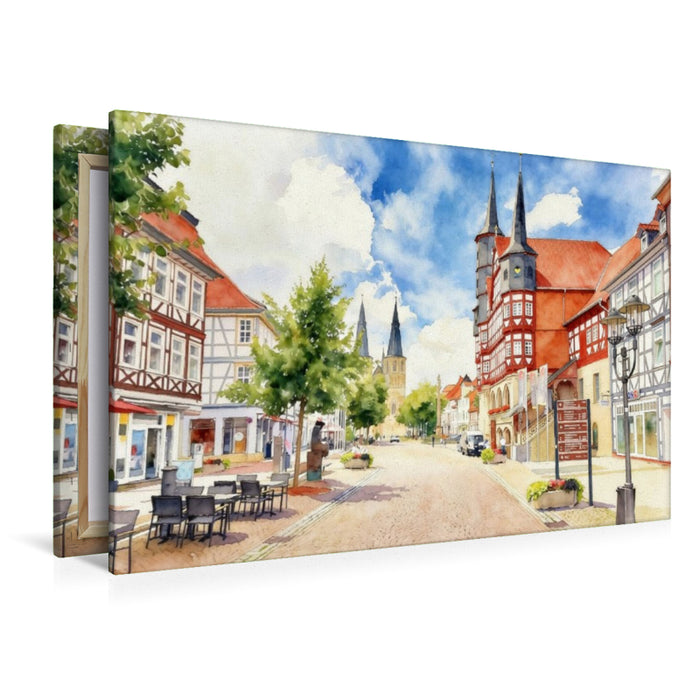 Premium Textil-Leinwand Duderstadt