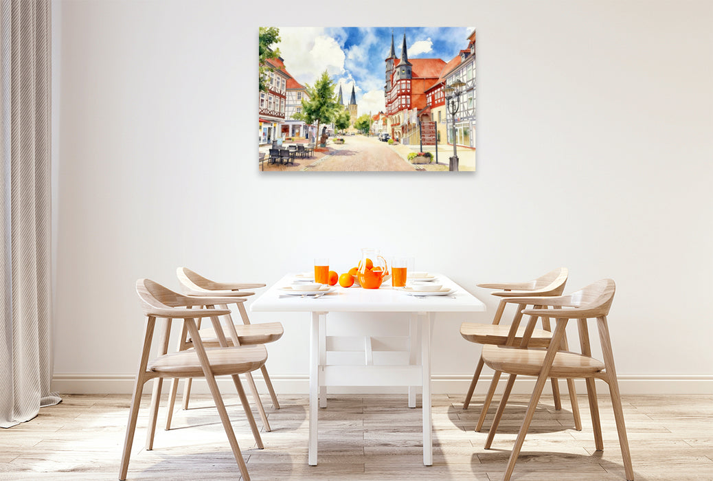 Premium Textil-Leinwand Duderstadt
