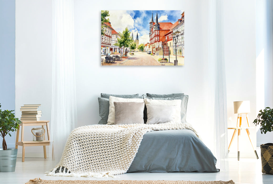 Premium Textil-Leinwand Duderstadt