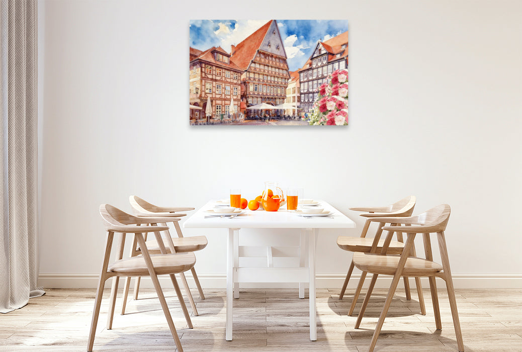 Premium Textil-Leinwand Hildesheim