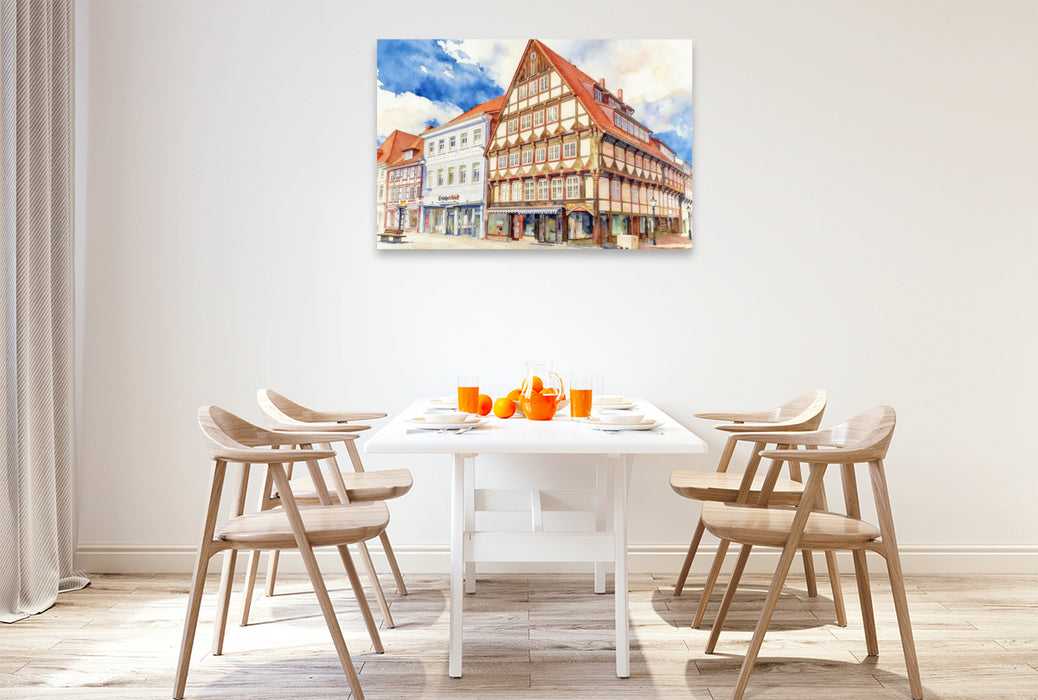 Premium Textil-Leinwand Hameln