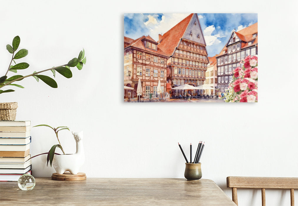 Premium Textil-Leinwand Hildesheim