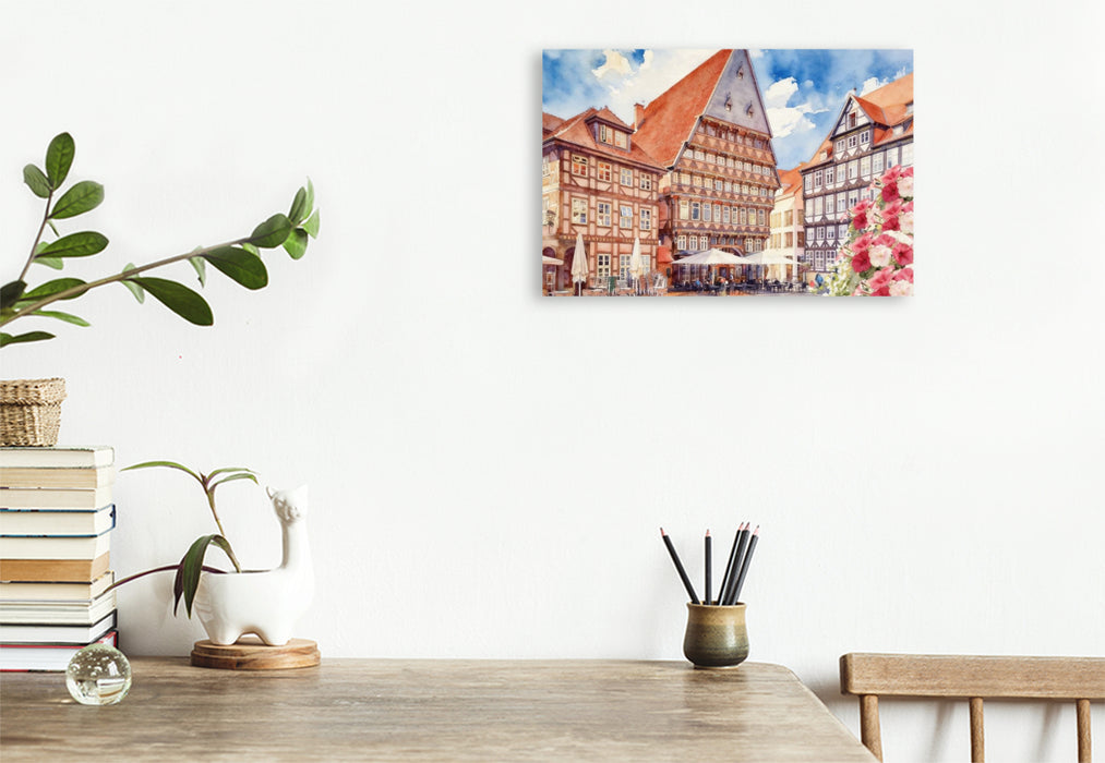Premium Textil-Leinwand Hildesheim