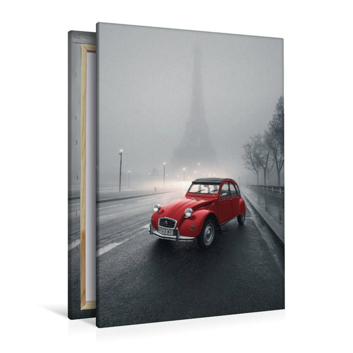 Premium Textil-Leinwand Paris, zwischen Träumen und Eleganz