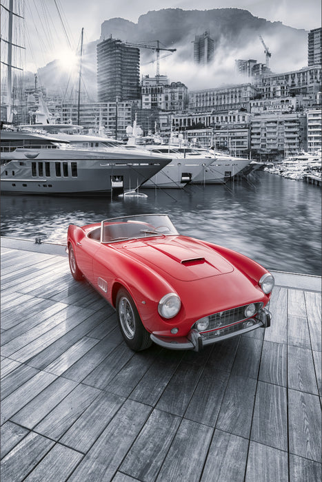 Premium Textil-Leinwand Monaco, ein Hauch von Exklusivität