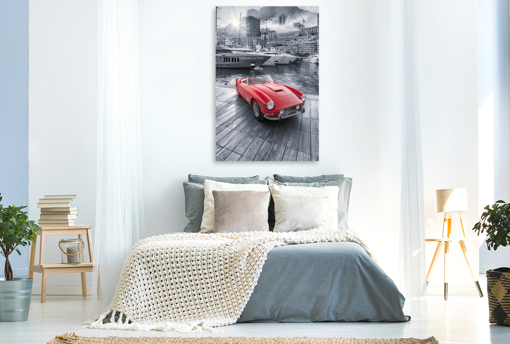 Premium Textil-Leinwand Monaco, ein Hauch von Exklusivität