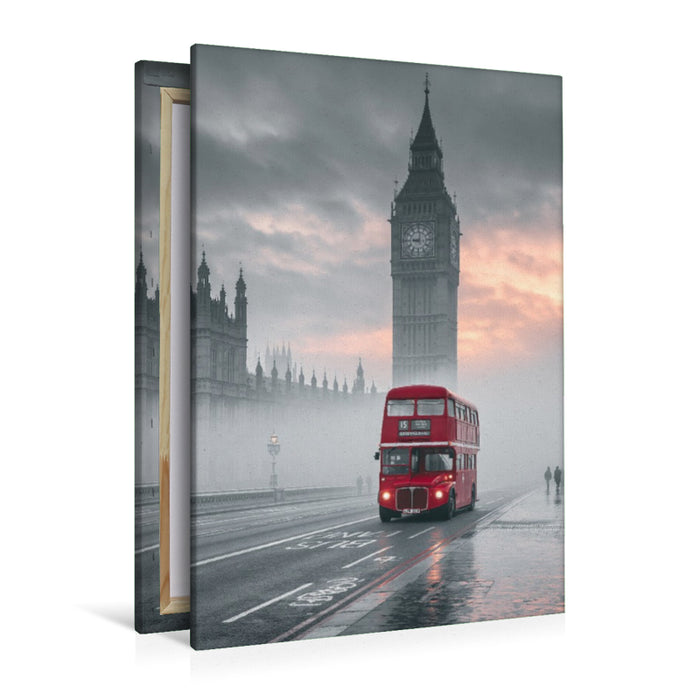 Premium Textil-Leinwand London, der Zauber eines neuen Tages