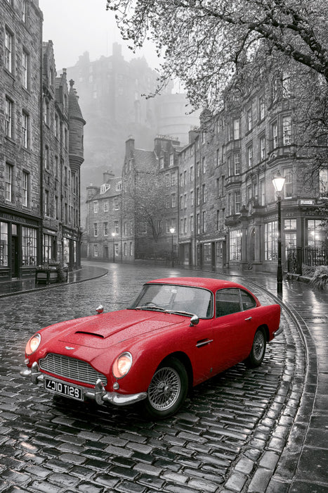 Premium Textil-Leinwand Edinburgh, wo Legenden zuhause sind