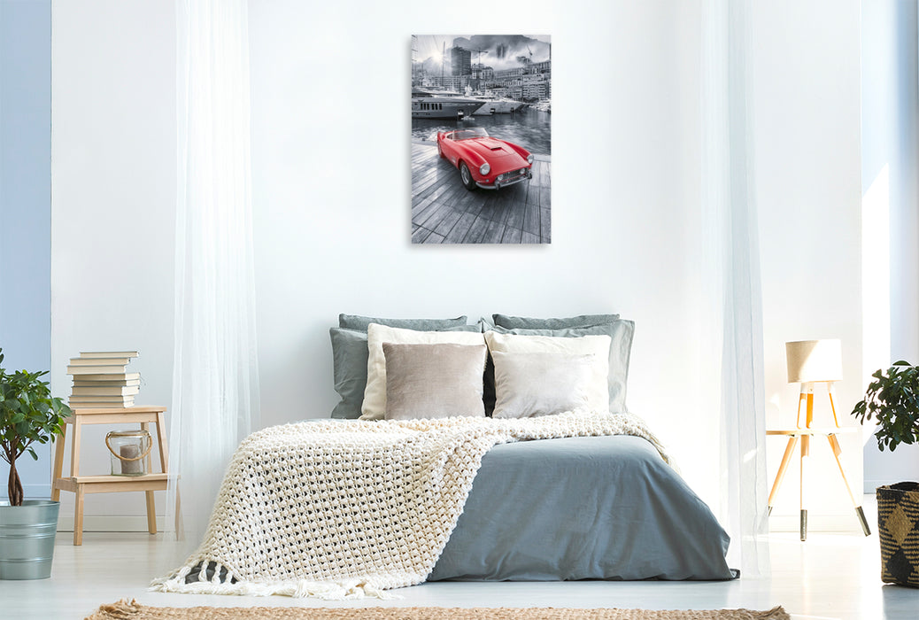 Premium Textil-Leinwand Monaco, ein Hauch von Exklusivität