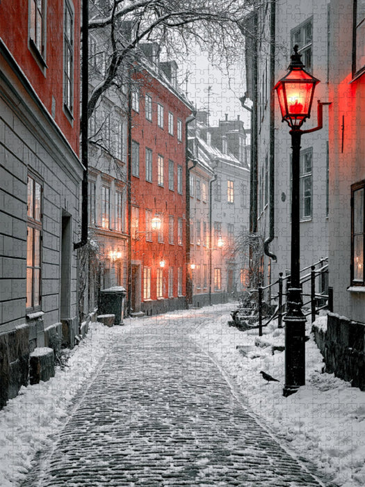 Stockholm, zwischen Eis und Licht - CALVENDO Foto-Puzzle'