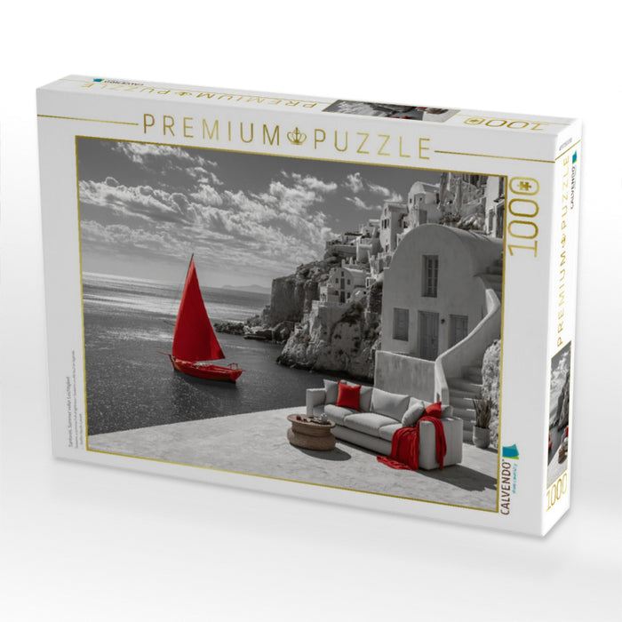Santorini, Sommer voller Leichtigkeit - CALVENDO Foto-Puzzle'