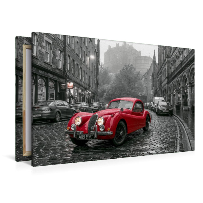Premium Textil-Leinwand Edinburgh, Geheimnisse am Morgen