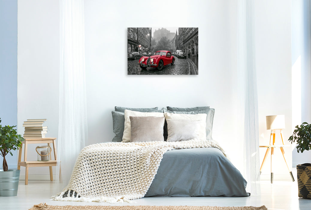 Premium Textil-Leinwand Edinburgh, Geheimnisse am Morgen