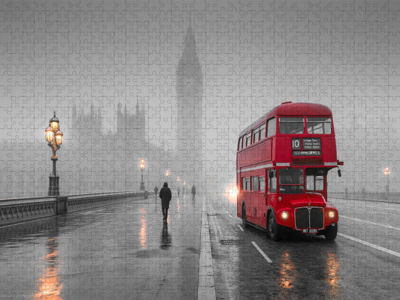 London, zeitlose Ikone im Nebel - CALVENDO Foto-Puzzle'