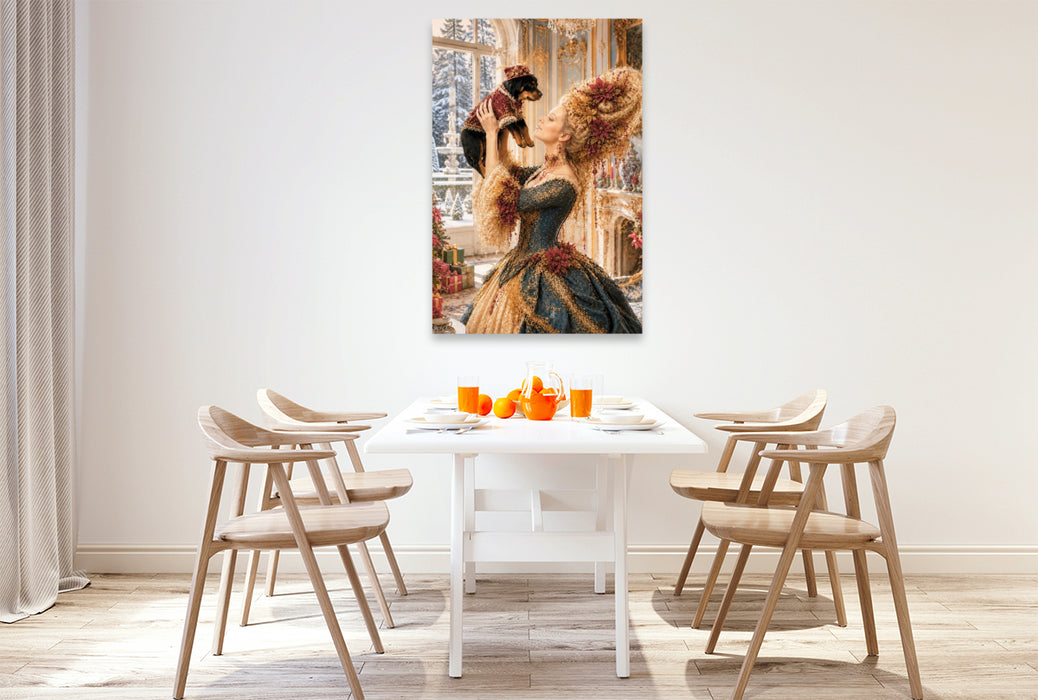 Premium Textil-Leinwand Licht der Weihnacht