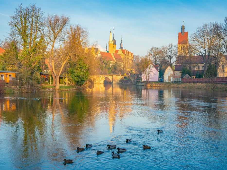 Wintermorgen in Merseburg - CALVENDO Foto-Puzzle'