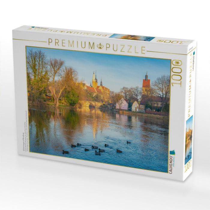 Wintermorgen in Merseburg - CALVENDO Foto-Puzzle'