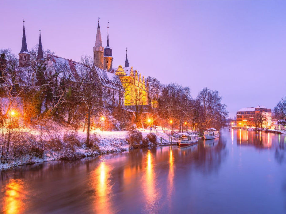 Winter in Merseburg - CALVENDO Foto-Puzzle'