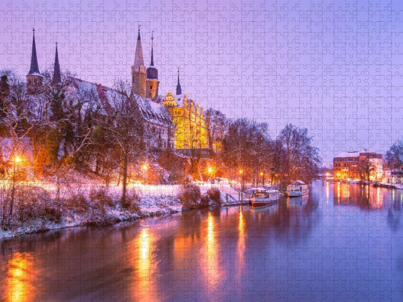 Winter in Merseburg - CALVENDO Foto-Puzzle'