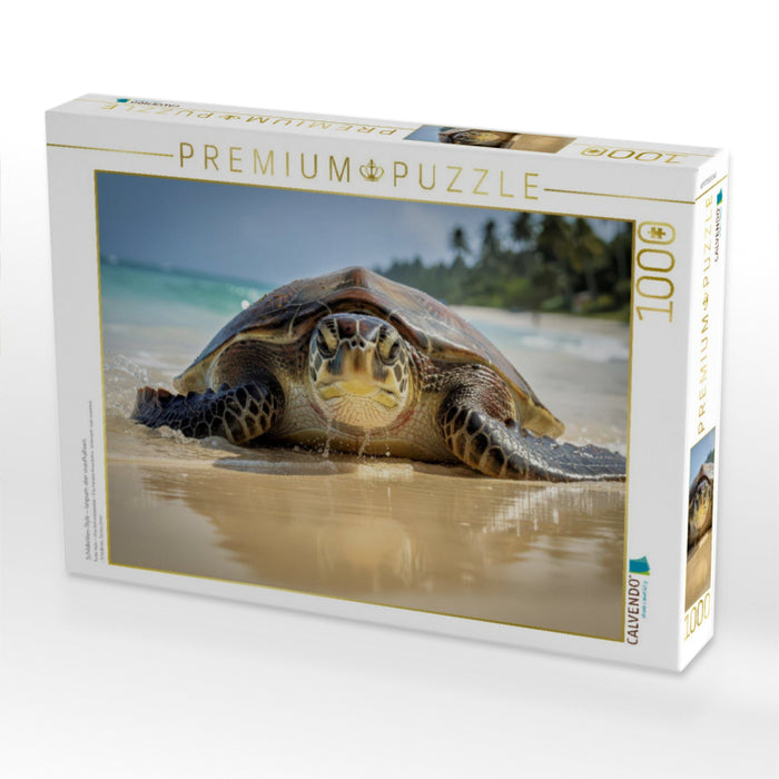 Schildkröten-Style — langsam, aber unaufhaltsam. - CALVENDO Foto-Puzzle'