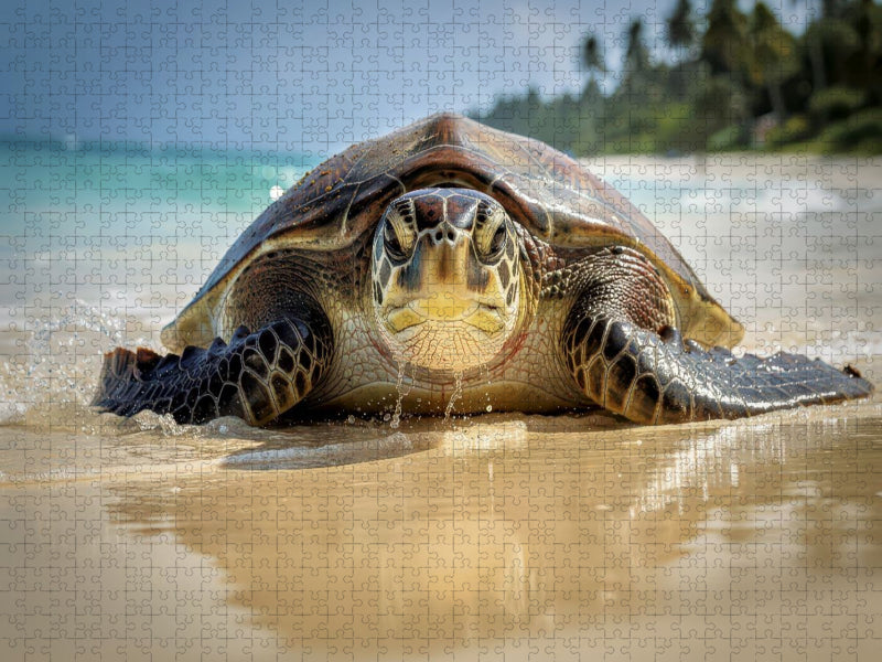 Schildkröten-Style — langsam, aber unaufhaltsam. - CALVENDO Foto-Puzzle'