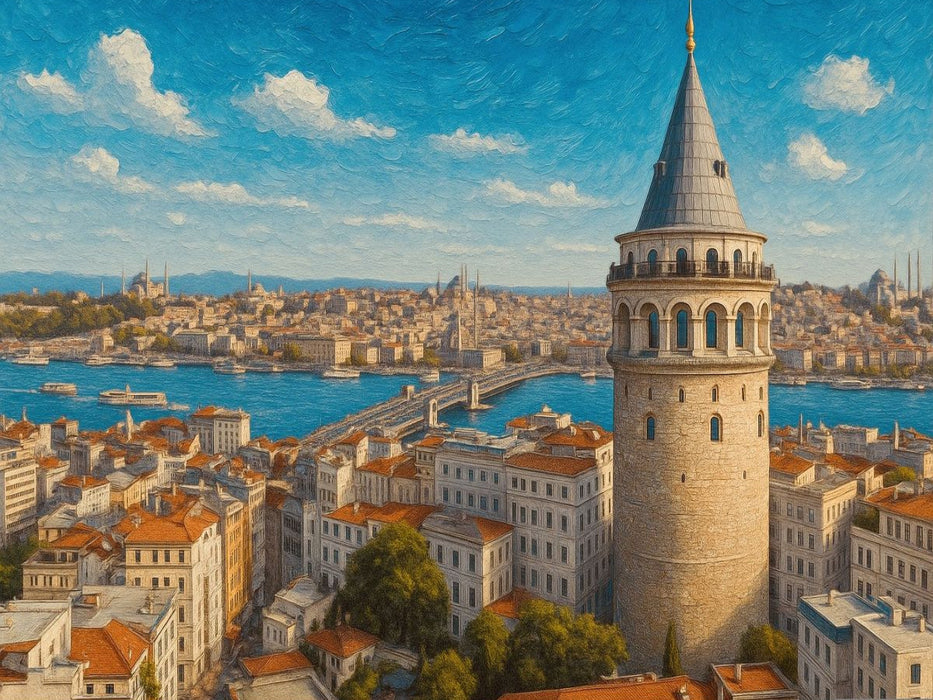 Galataturm (Galata Kulesi) - CALVENDO Foto-Puzzle'