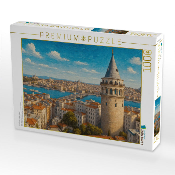 Galataturm (Galata Kulesi) - CALVENDO Foto-Puzzle'