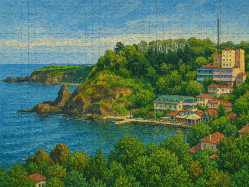 Eine Küste in Istanbul (Istanbulda bir Sahil) - CALVENDO Foto-Puzzle'