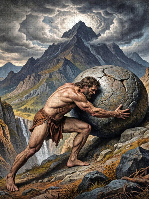 Sisyphos und die unendliche Mühe - CALVENDO Foto-Puzzle'