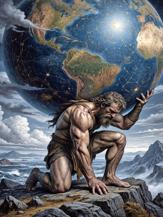 Atlas und die Last der Welt - CALVENDO Foto-Puzzle'
