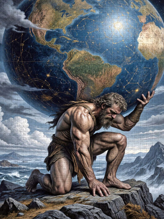 Atlas und die Last der Welt - CALVENDO Foto-Puzzle'