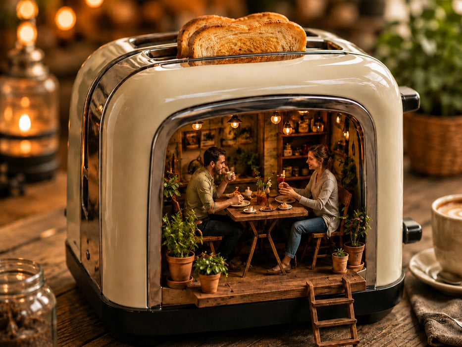 Cafe im Toaster - CALVENDO Foto-Puzzle'