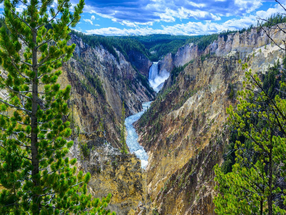 Grand Canyon of the Yellowstone, Wyoming - CALVENDO Foto-Puzzle'