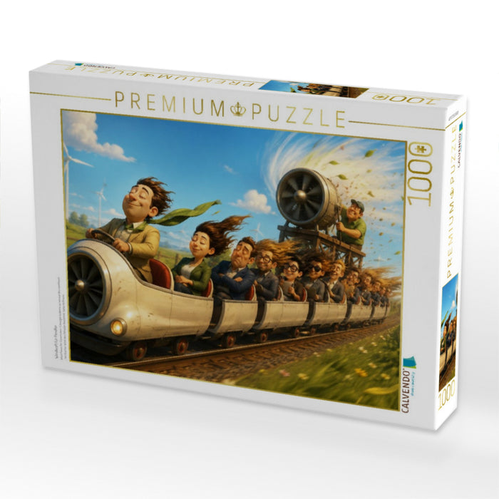 Windkraft für Pendler - CALVENDO Foto-Puzzle'