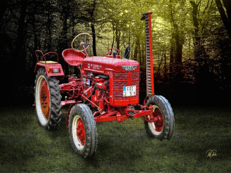 Tracteur vintage McCormick - Puzzle photo CALVENDO 