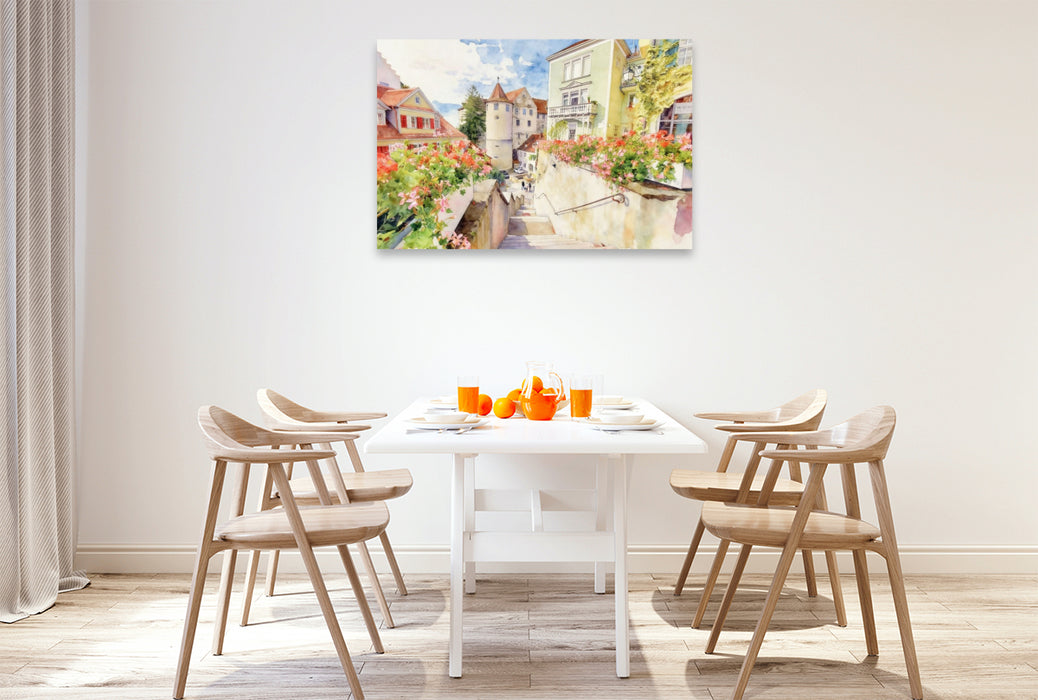 Premium Textil-Leinwand Meersburg
