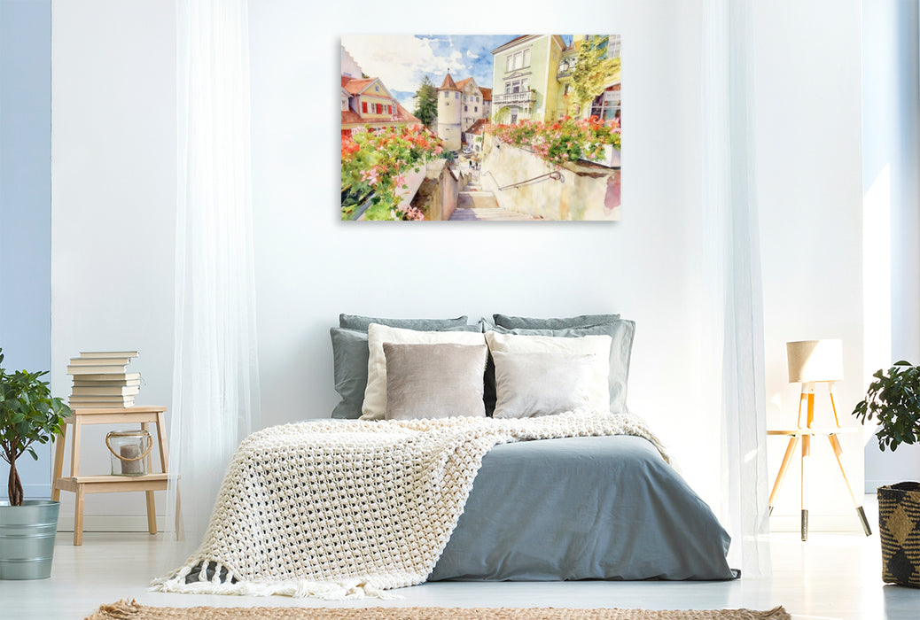 Premium Textil-Leinwand Meersburg