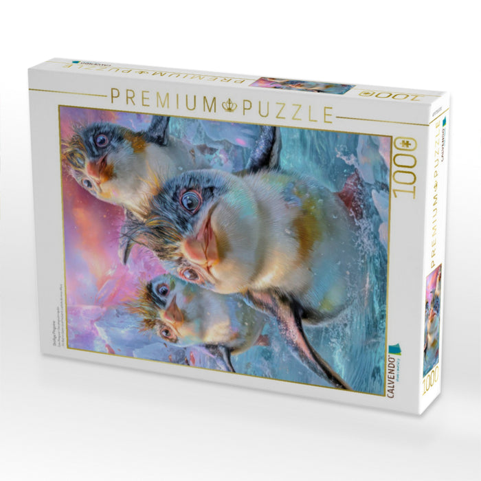 Drollige Pinguine - CALVENDO Foto-Puzzle'