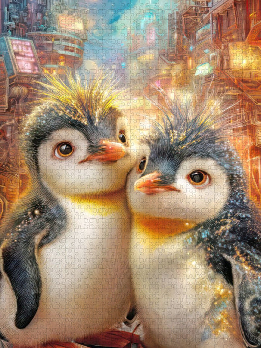 Drollige Pinguine - CALVENDO Foto-Puzzle'