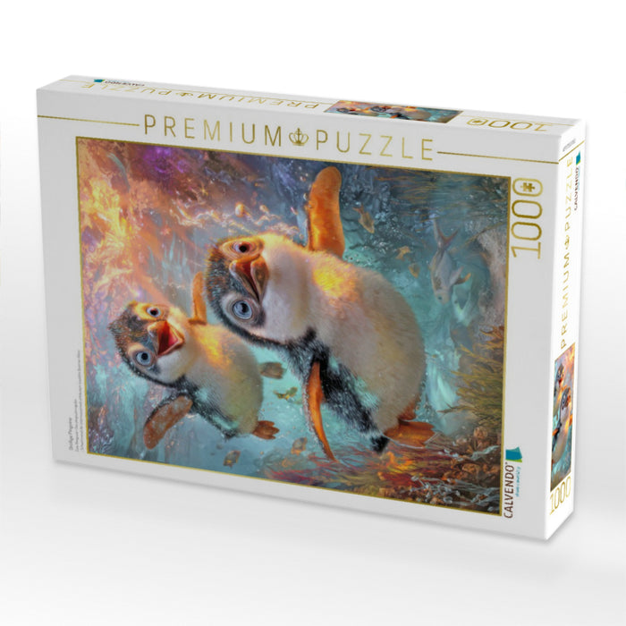 Drollige Pinguine - CALVENDO Foto-Puzzle'