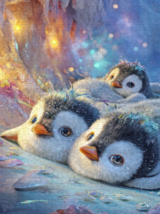 Drollige Pinguine - CALVENDO Foto-Puzzle'