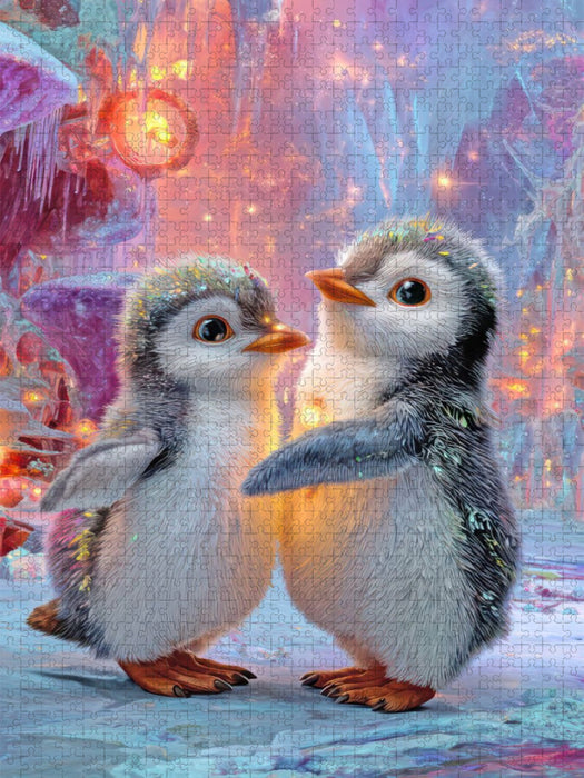 Drollige Pinguine - CALVENDO Foto-Puzzle'