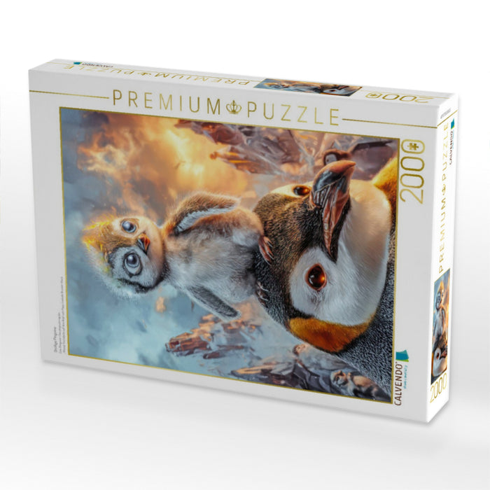 Drollige Pinguine - CALVENDO Foto-Puzzle'