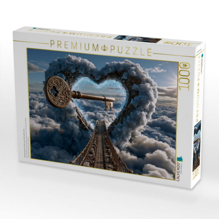 Herzportal am Ende einer Himmelsbrücke - CALVENDO Foto-Puzzle'