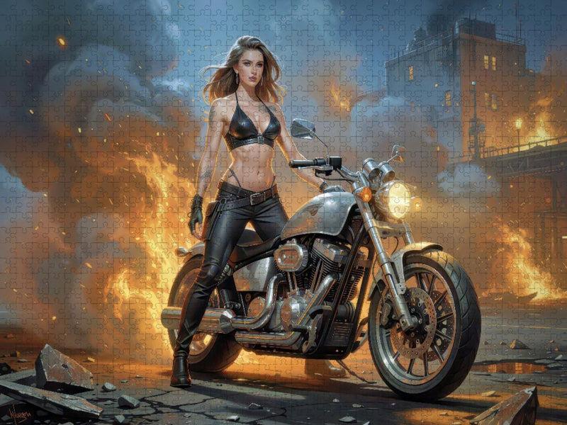 Powerfrauen auf Powerteilen — mehr Statement geht nicht. - CALVENDO Foto-Puzzle'