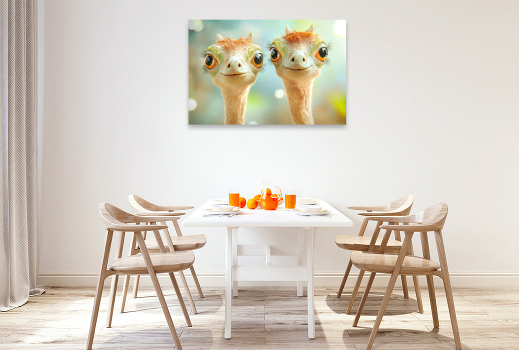 Premium Textil-Leinwand Seltsame Tierwesen