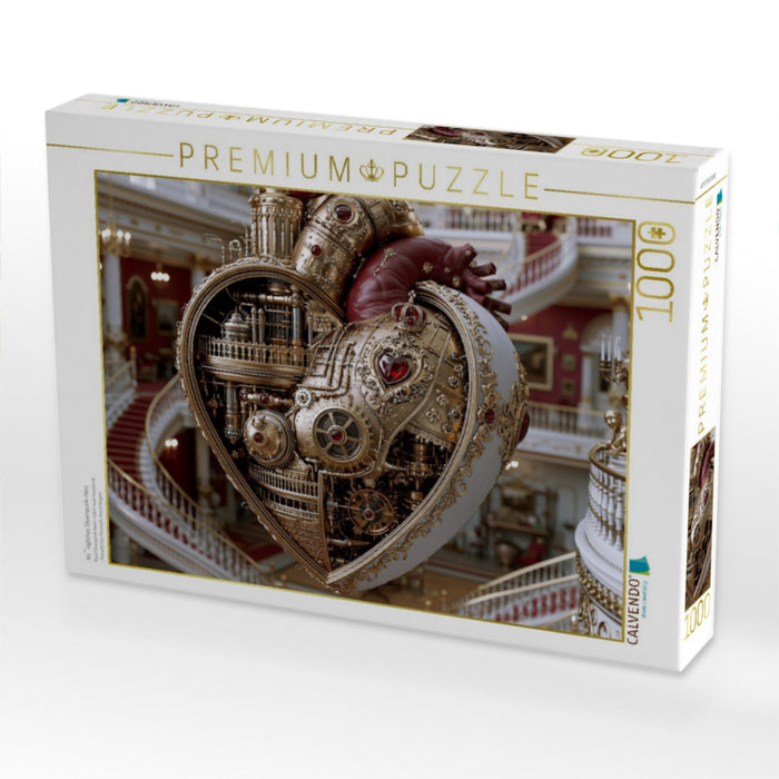 Königliches Steampunk-Herz - CALVENDO Foto-Puzzle'